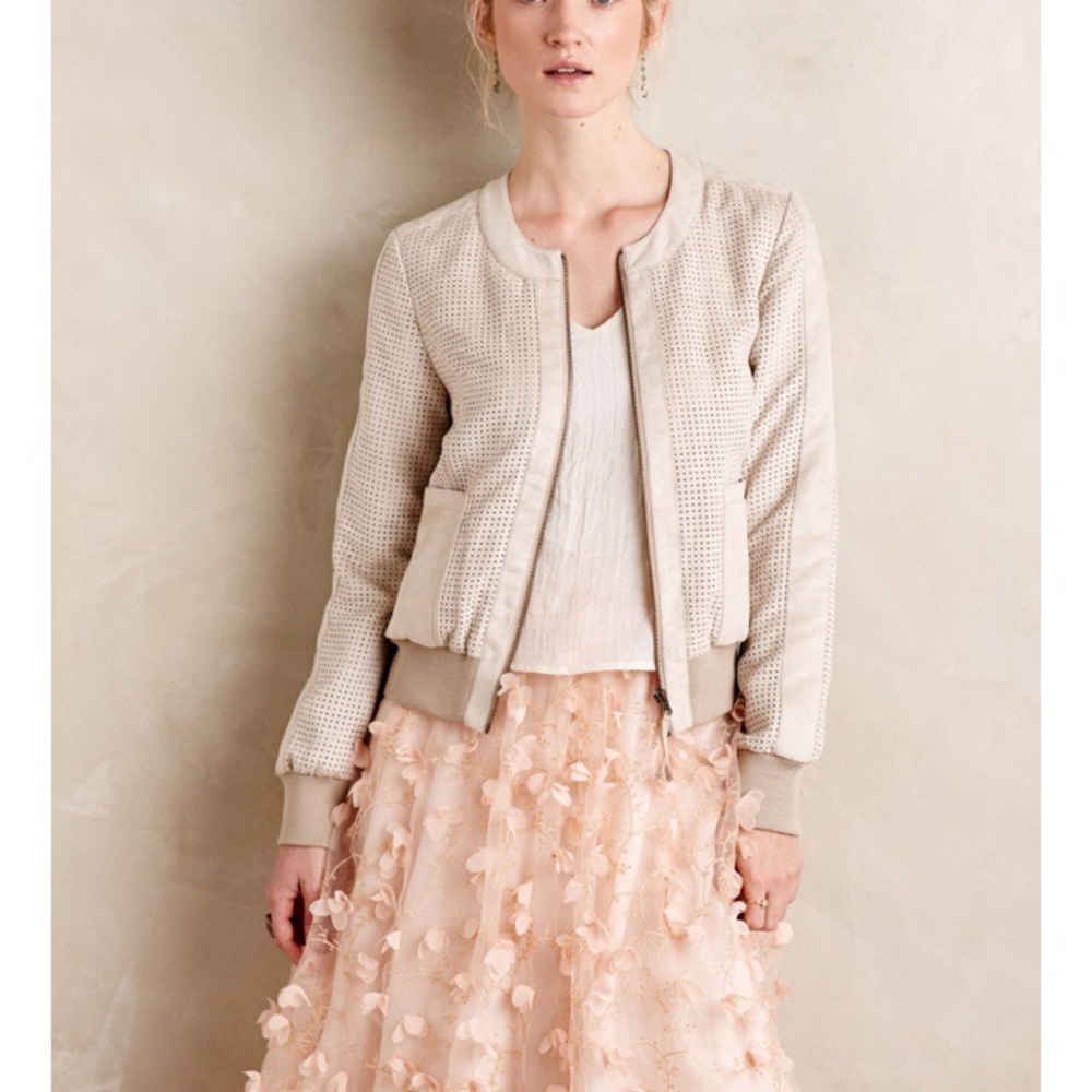Anthropologie Vegan Suede Jacket